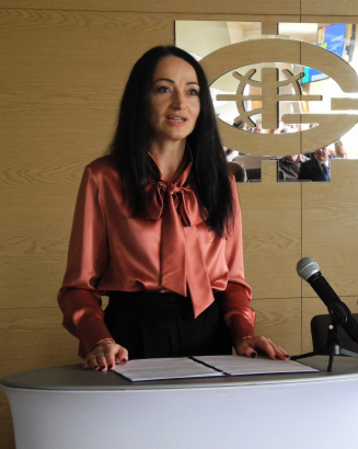 prof. Beata Orlecka-Sikora podczas przemówienia inauguracyjnego, fot. PR